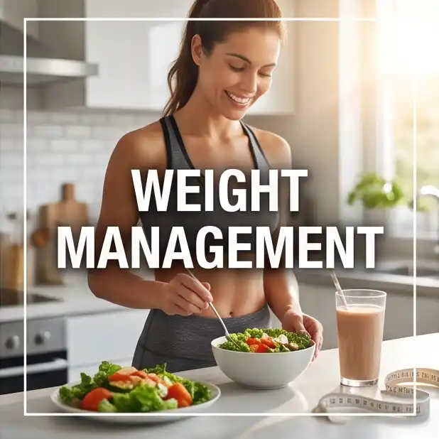 Healthy weight management meal options and supplements